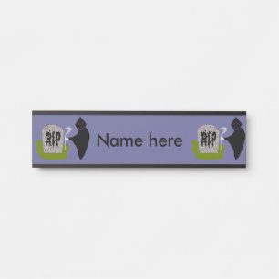 Tod im Friedhof Halloween Custom Hanging Türschild