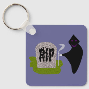 Tod im Friedhof Halloween Custom Schlüsselanhänger
