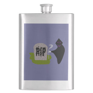 Tod im Friedhof Halloween-Flasken Flachmann