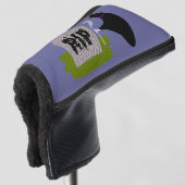 Tod im Friedhof Halloween Golf Putter Cover Headcover (3/4 Vorderseite)