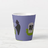 Tod im Friedhof Halloween Milchtasse (Vorderseite)