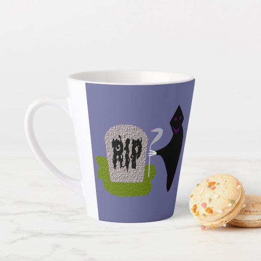 Tod im Friedhof Halloween Milchtasse (Beispiel)