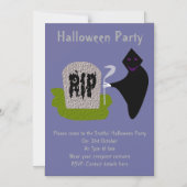 Tod im Friedhof Halloween-Party lädt ein Magneteinladung (Vorderseite)