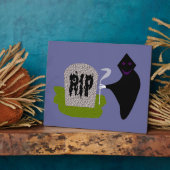 Tod im Friedhof Halloween Plaque Fotoplatte (Seite)
