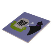 Tod im Friedhof Halloween-Tile Fliese (Seite)