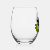 Tod im Friedhof Halloween Weinglas Ohne Stiel (Rechts)