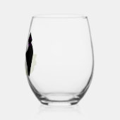 Tod im Friedhof Halloween Weinglas Ohne Stiel (Links)