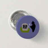 Tod im Halloween-Friedhof Button (Vorne & Hinten)