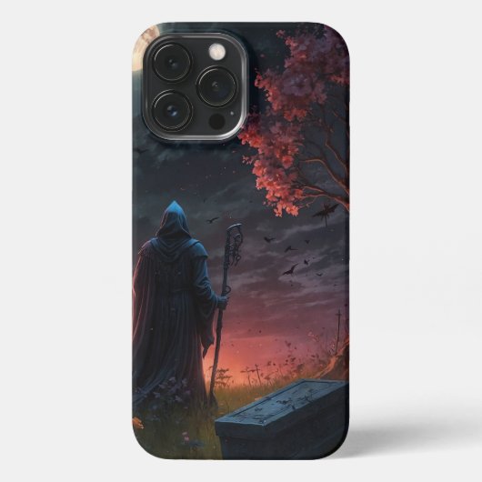 Tod im Mondlicht iPhone Hülle (Rückseite)