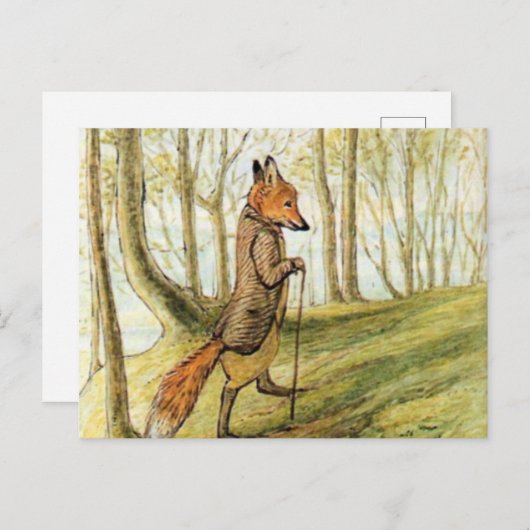 Tod im Wald - Beatrix Potter Postkarte (Vorne/Hinten)