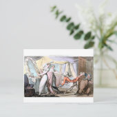 Tod in der Ladys Boudoir Postkarte (Stehend Vorderseite)