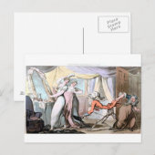 Tod in der Ladys Boudoir Postkarte (Vorne/Hinten)