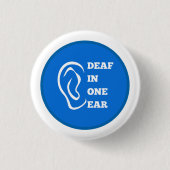 Tod in einem Ohrblau-Design Button (Vorderseite)