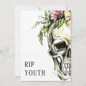 Tod in meinem 20er Geburtstagskull Einladung (Rückseite)