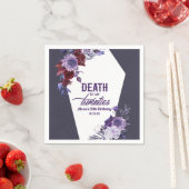 Tod in meinen zwanziger Jahren, florales 30. Gebur Serviette (Beispiel)