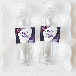 Tod in meinen zwanziger Jahren, florales 30. Gebur Wasserflaschenetikett