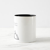 Tod ist heller als eine Feder Zweifarbige Tasse (Mittel)