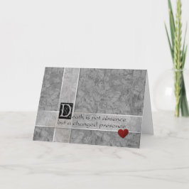 Tod ist nicht Abwesenheit Karte