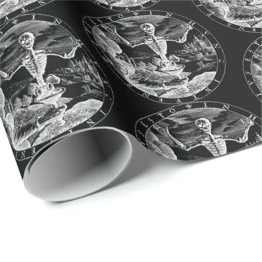 Tod kommt zu schwarzem Packpapier Salems (Rolleneckpunkt)