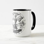 Tod kommt zur Salem-Kaffee-Tasse Tasse (VorderseiteRechts)