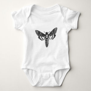 Tod-Köpfige Motte Baby Strampler
