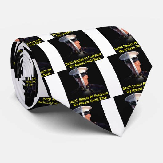 Tod lächelt an jeder, das wir immer zurück lächeln krawatte (Gerollt)