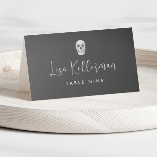 Tod macht uns Teil Hochzeit Platzkarte