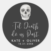 Tod macht uns Teil Runder Aufkleber (Vorderseite)