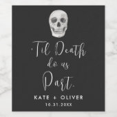 Tod macht uns Teil Weinetikett (Einzelnes Label)