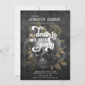 Tod meiner Geburtstagspartei | Goth Party Einladung (Vorderseite)