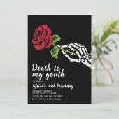 Tod meiner Jugend Einladung zum Geburtstag (Stehend Vorderseite)