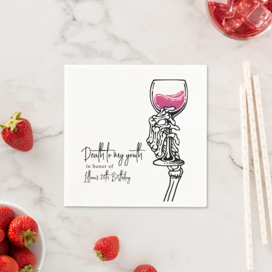 Tod meiner Jugend Serviette (Beispiel)