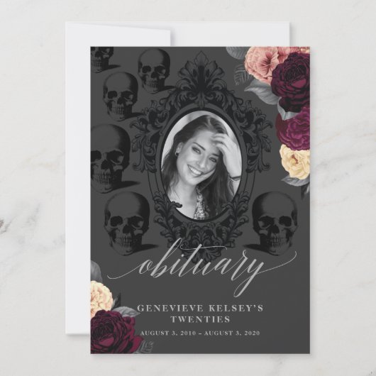 Tod meiner Jugendgarantiekarte Einladung (Vorderseite)