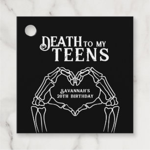 Tod meiner Teenager-Trend Gothic 20. Geburtstag Geschenkanhänger