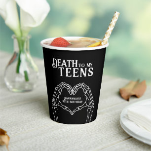 Tod meiner Teenager-Trend Gothic 20. Geburtstag Pappbecher