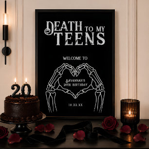Tod meiner Teenager-Trend Gothic 20. Geburtstag Poster