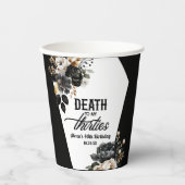 Tod meines dreißigjährigen Blumenhandels 40. Gebur Pappbecher (Vorderseite)