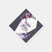 Tod meines dreißigjährigen Blumenhandels 40. Gebur Serviette (Ecke)