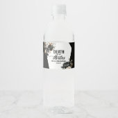 Tod meines dreißigjährigen Blumenhandels 40. Gebur Wasserflaschenetikett (Vorderseite)
