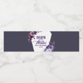 Tod meines dreißigjährigen Blumenhandels 40. Gebur Wasserflaschenetikett (Einzelnes Label)