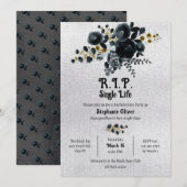 Tod meines Single Leben Bachelorette Einladung (Vorne/Hinten)