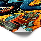 Tod mit Blick auf die Landschaft Poster (Ecke)