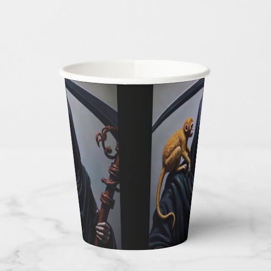 Tod mit einer Ape Pappbecher (Links)