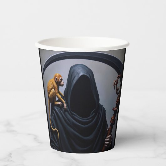 Tod mit einer Ape Pappbecher (Vorderseite)