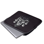 Tod mit Schädeln Laptopschutzhülle (Vorne Knopf)