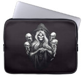 Tod mit Schädeln Laptopschutzhülle (Vorderseite)