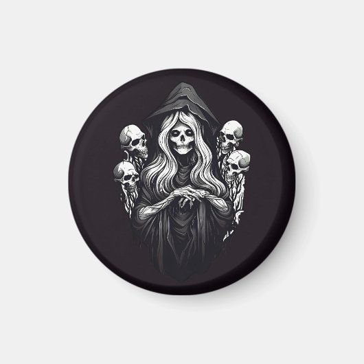 Tod mit Schädeln Magnet (Vorne)