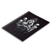 Tod mit Schädeln Notizblock (Linke Seite)