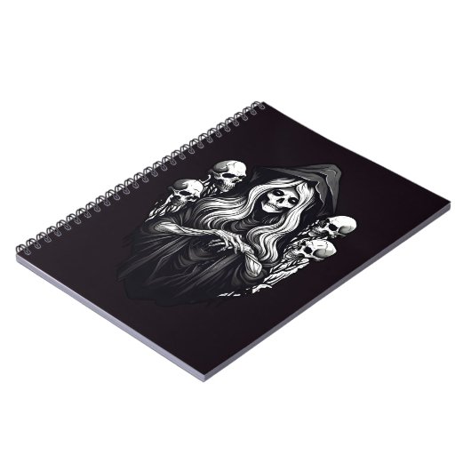 Tod mit Schädeln Notizblock (Linke Seite)