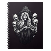 Tod mit Schädeln Notizblock (Vorderseite)